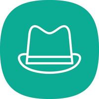 sombrero, vaquero, vector, icono, diseño vector