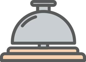 Concierge Bell Vector Icon Design