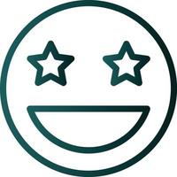 Grin Stars Vector Icon Design