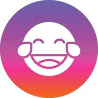 Grin Tongue Squint Vector Icon Design