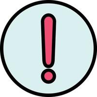 Exclamation Circle Vector Icon Design