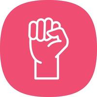 Fist Raised Vector Icon Design