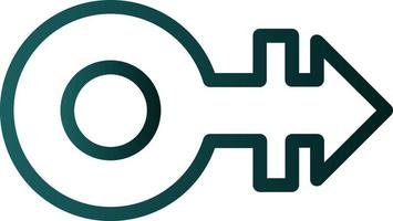 Mars Stroke H Vector Icon Design