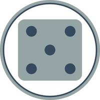 Dice Five Vector Icon Design