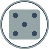 Dice Five Vector Icon Design