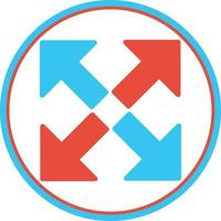 Expand Arrows Alt Vector Icon Design