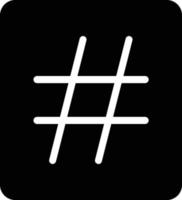 diseño de icono de vector de hashtag