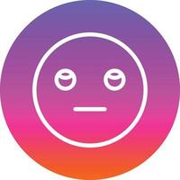 Meh Rolling Eyes Vector Icon Design