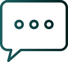 Comment Dots Vector Icon Design