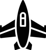 diseño de icono de vector de avión de combate