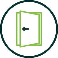 Door Open Vector Icon Design