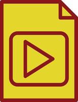 diseño de icono de vector de video de archivo