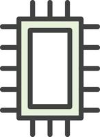 Microchip Vector Icon Design