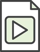 File Video Vector Icon Design
