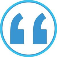 Quote Left Vector Icon Design