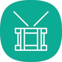 Drum Steelpan Vector Icon Design