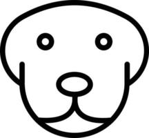 diseño de icono de vector de perro