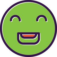 Laugh Beam Vector Icon Design
