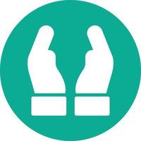 Hand Holding Heart Vector Icon Design