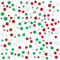 Christmas pattern with ornaments. Christmas wrapping paper concept Vector