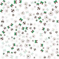 Christmas seamless pattern with ornaments Retro textile background vector