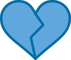 Heart Broken Vector Icon Design