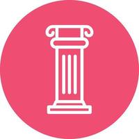 Columns Vector Icon Design