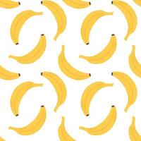 Seamless pattern with Banana. Vector illustration. Flat style.