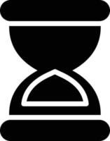 Hourglass End Vector Icon Design