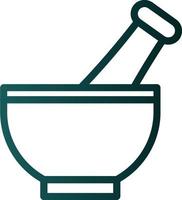 Mortar Pestle Vector Icon Design