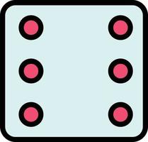 Dice Six Vector Icon Design
