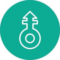 Mars Stroke V Vector Icon Design