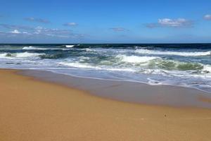 Coast of the Mediterranean Sea in northern Israel. photo