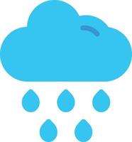 diseño de icono de vector de lluvia de nubes