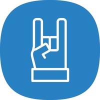 Hand Rock Vector Icon Design