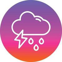 Cloud Showers Heavy Vector Icon Design