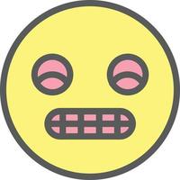 Grimace Vector Icon Design