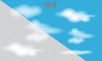 white sky cloud design vector illustration