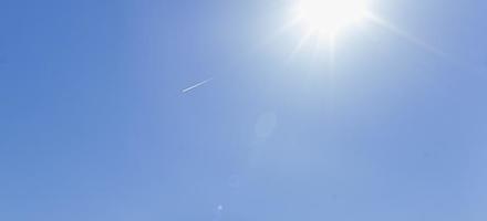Image of a clear and cloudless sky can be used as background photo