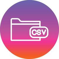 File Csv Vector Icon Design