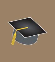 graduation cap and diploma Pro vector