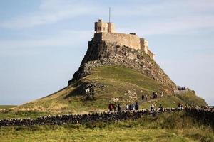 A picturesque castle on a hill photo