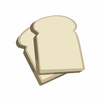 White bread vector design