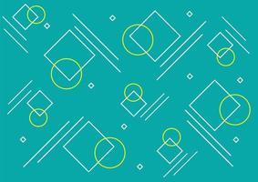 Colorful background vector design with round and square ornament