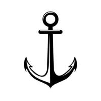 Vector illustration of anchor for logos and icons