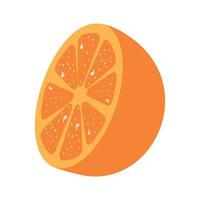 Orange vector design in cut