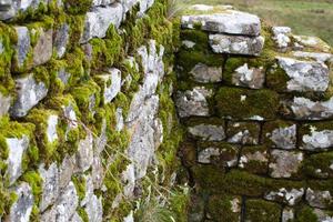 Muro de piedra romano, Muro de Adriano en Northumberland foto