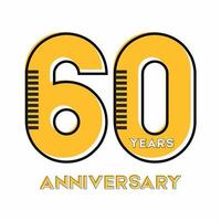 Vector design for 60 year anniversary