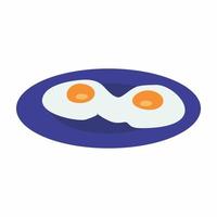 Fried egg vector design, sunny side up egg