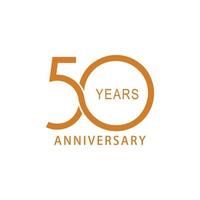 Vector design for 50 year anniversary
